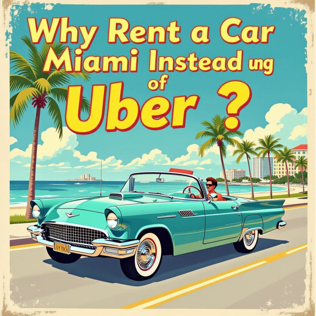 Por que alugar um carro em Miami em vez de usar Uber?